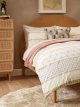 Textured and Decorative Fusion Stripe Duvet Cover Set